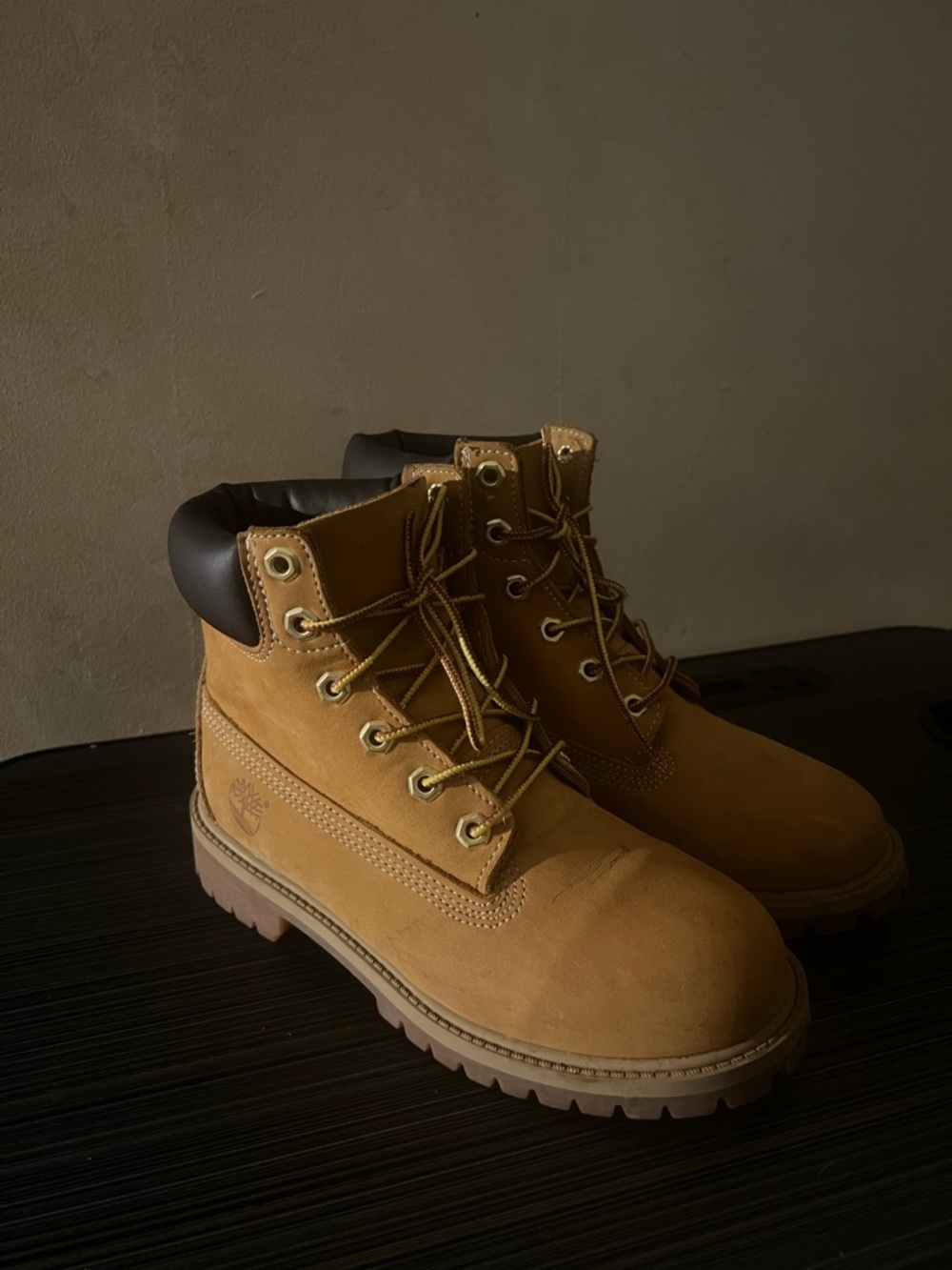 Timberland Wheat Nubuck Boots 4Y